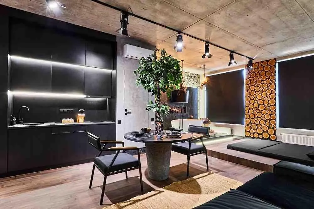 Black Rock Apart Downtown 50 М2 Улица Жилянская 68 Метро Олимпийская - Новый Дом 基輔 公寓