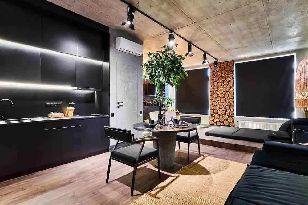 Black Rock Apart Downtown 50 М2 Улица Жилянская 68 Метро Олимпийская - Новый Дом 基輔 0*,
